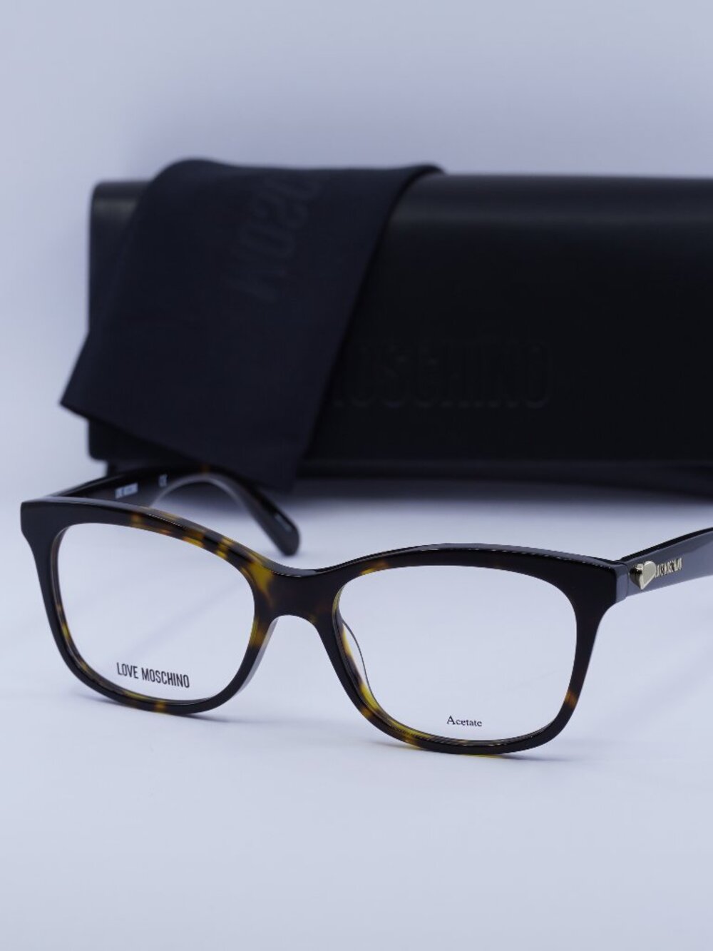Moschino Love MOL517 0086 00 Square Eyeglasses 52mm - Havana